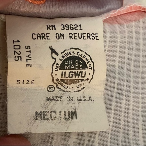 Vintage Vandemere Union Made Floral Satiny Robe with satiny trim and belt Sz Med - Picture 10 of 10